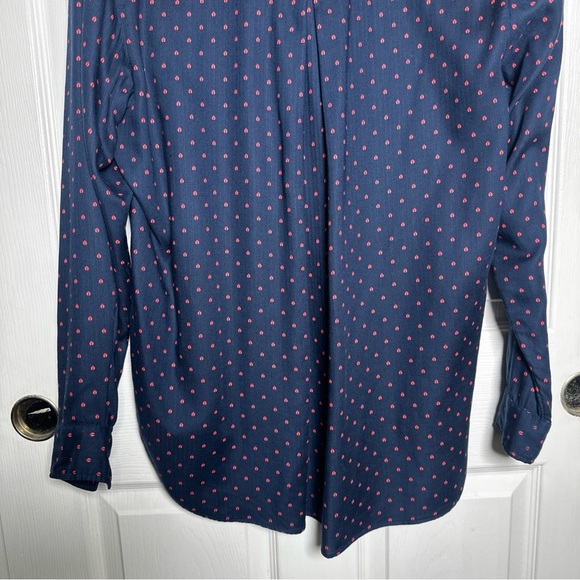 Grayson The Hero Button Up Longsleeve Shirt Lady Bug Women’s Sz 4 Large Coastal - Picture 9 of 12